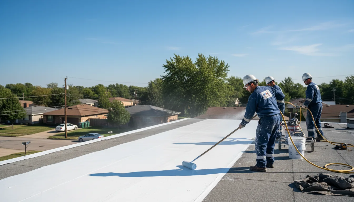 Commercial roof coating in Dyersville, IA near me